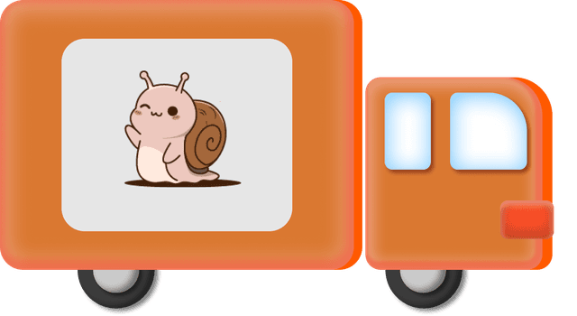 맛있는 우렁이 배송 트럭